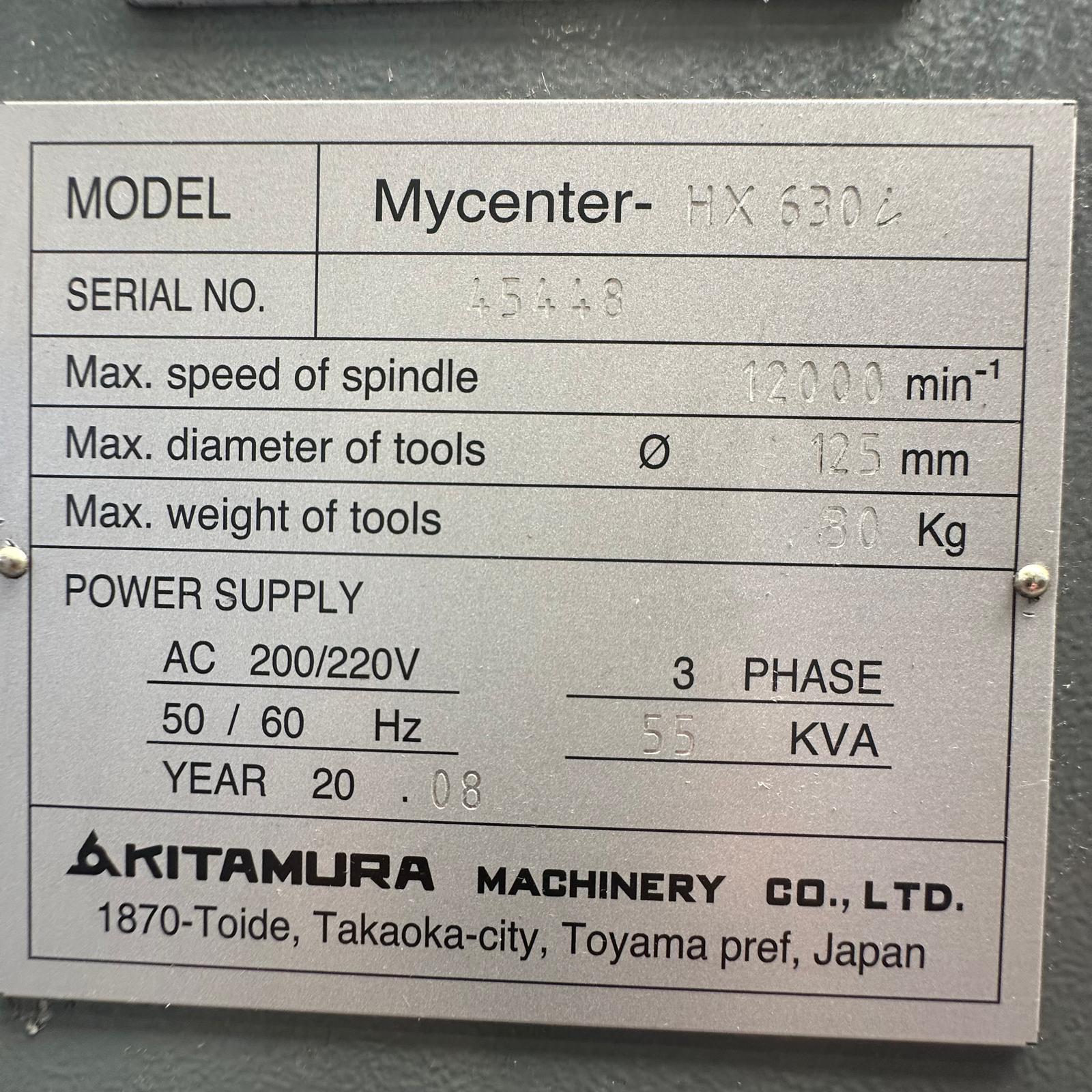Centro di lavoro orizzontale KITAMURA HX630i
