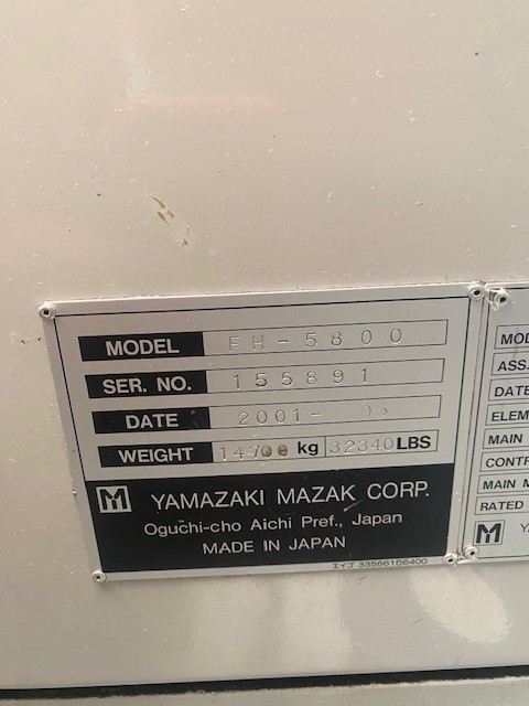 Centro di lavoro orizzontale MAZAK FH 5800