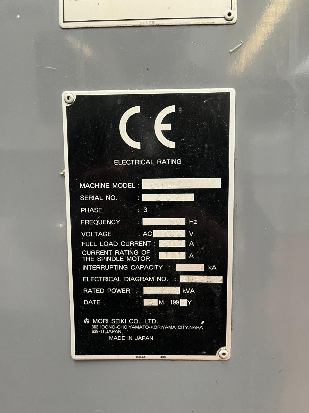 Centro di lavoro orizzontale MORI SEIKI SH-40