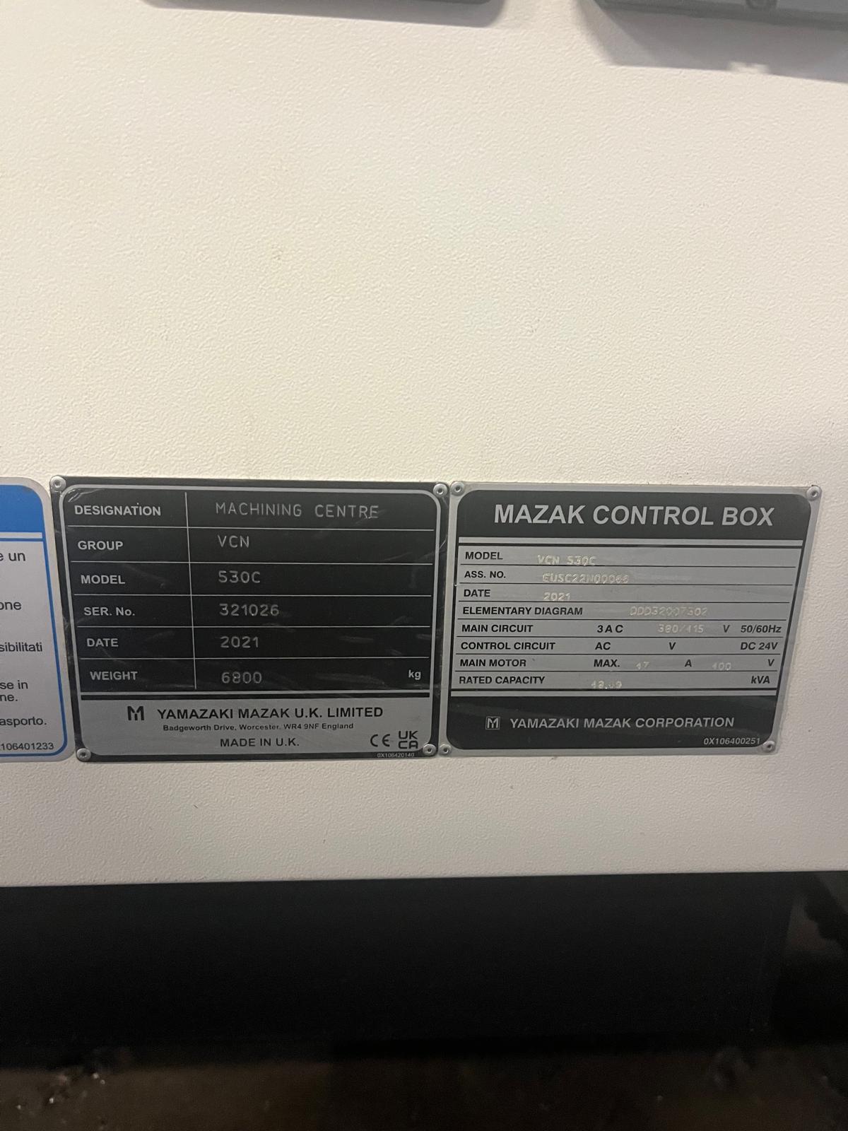 Centro di lavoro verticale MAZAK VCN 530C