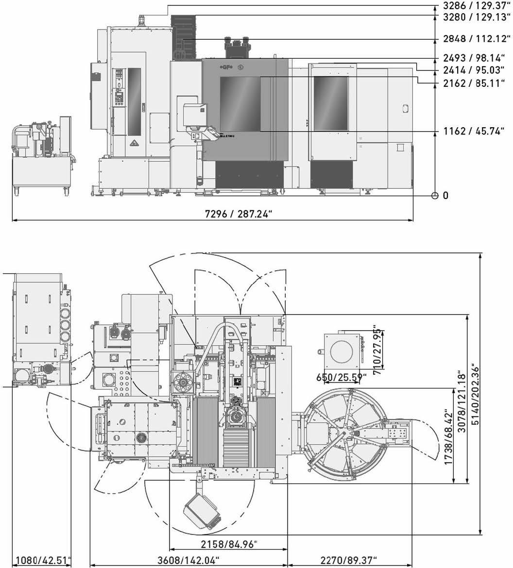 Centro di lavoro verticale MIKRON MILL E 700 U