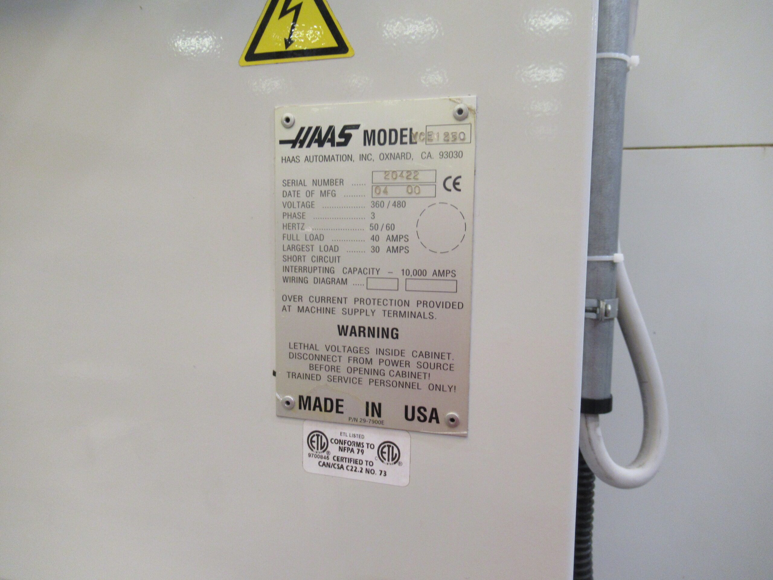 Centro di lavoro verticale MIKRON VCE 1250