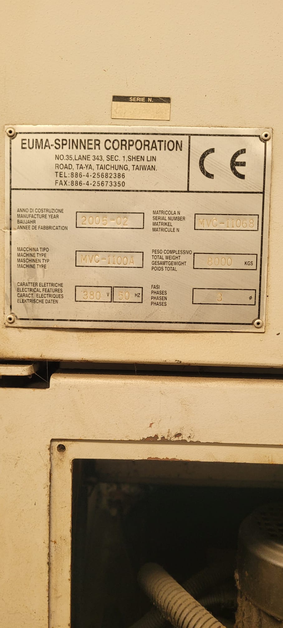 Centro di lavoro verticale SEIKITECH MCV 1100A