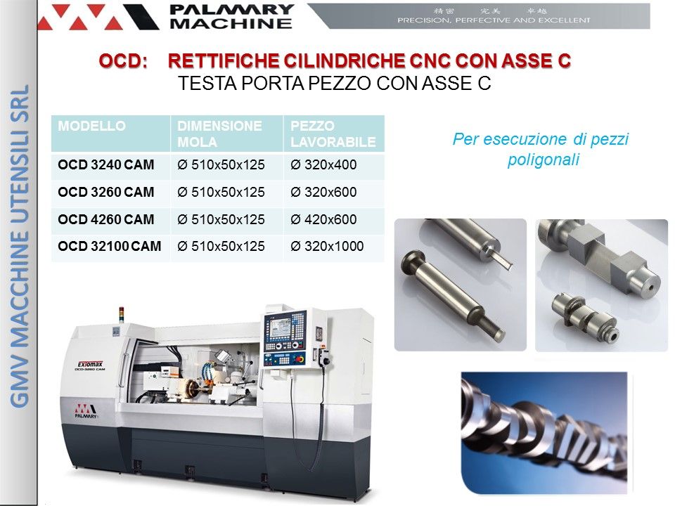 Rettifica cilindrica PALMARY OCD 3240- 3260- 4260 -32100 CAM