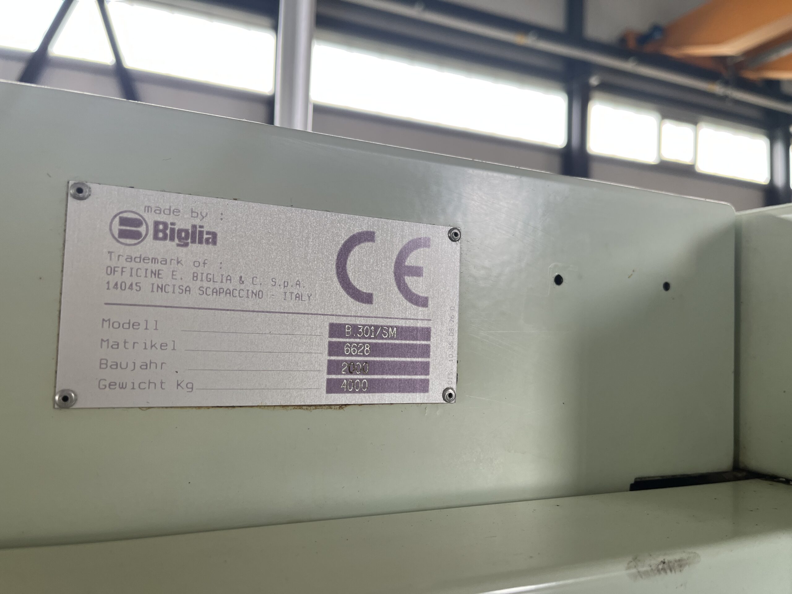Tornio a controllo numerico BIGLIA B301 SM