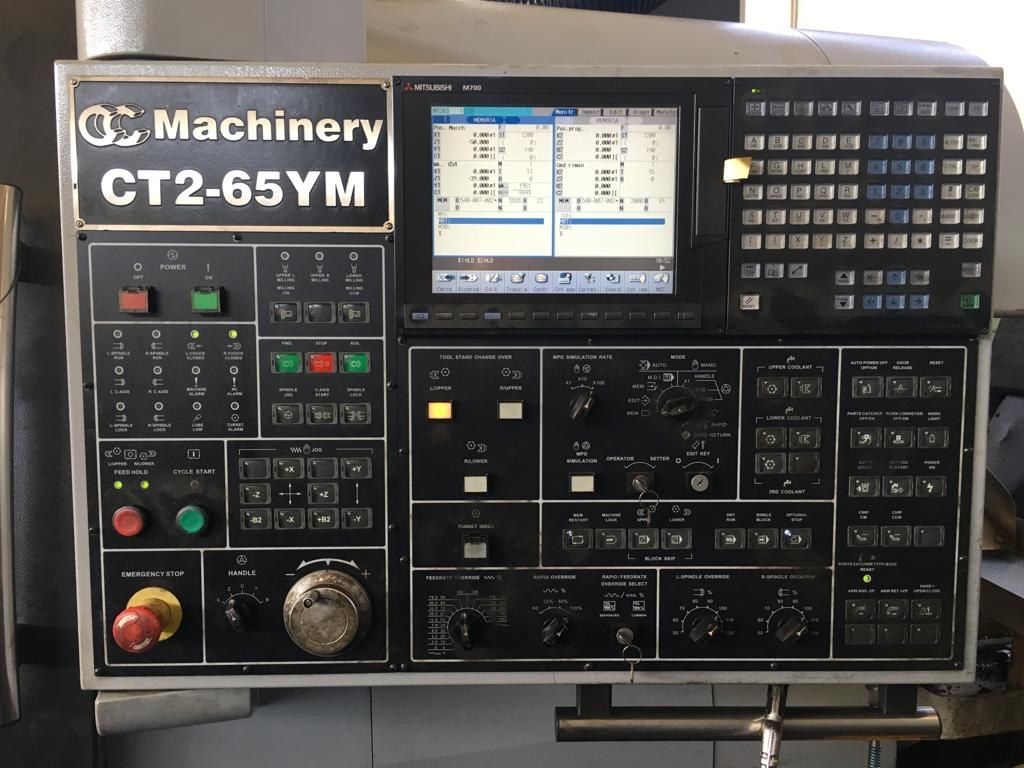 Tornio a controllo numerico C&C MACHINERY CT2-65YM