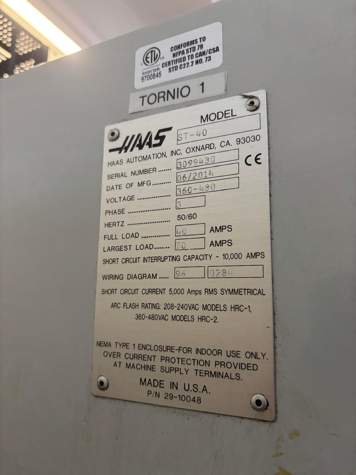 Tornio a controllo numerico HAAS ST-40