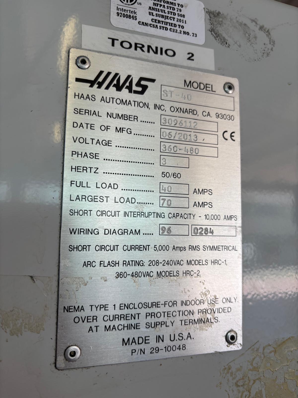 Tornio a controllo numerico HAAS ST-40