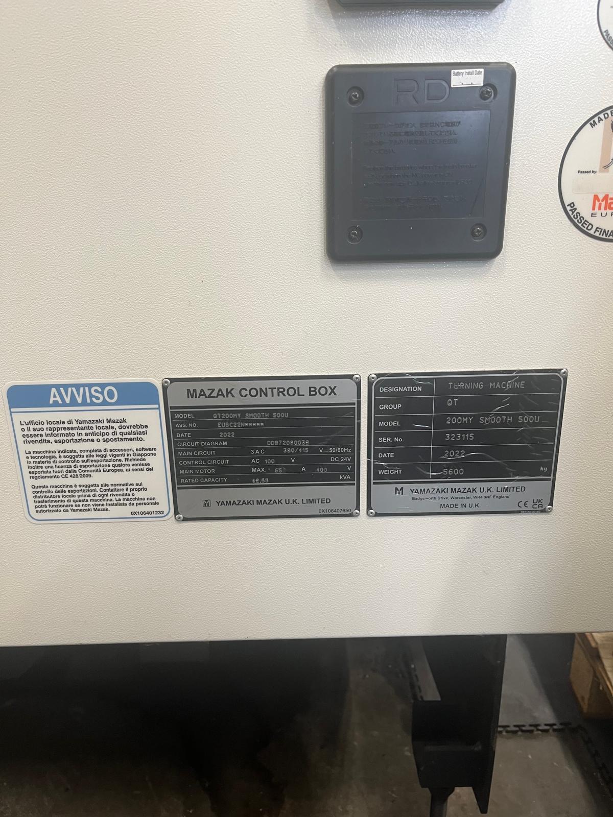 Tornio a controllo numerico MAZAK QT200 MY