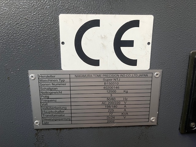 Tornio a controllo numerico NAKAMURA SUPER NTJ