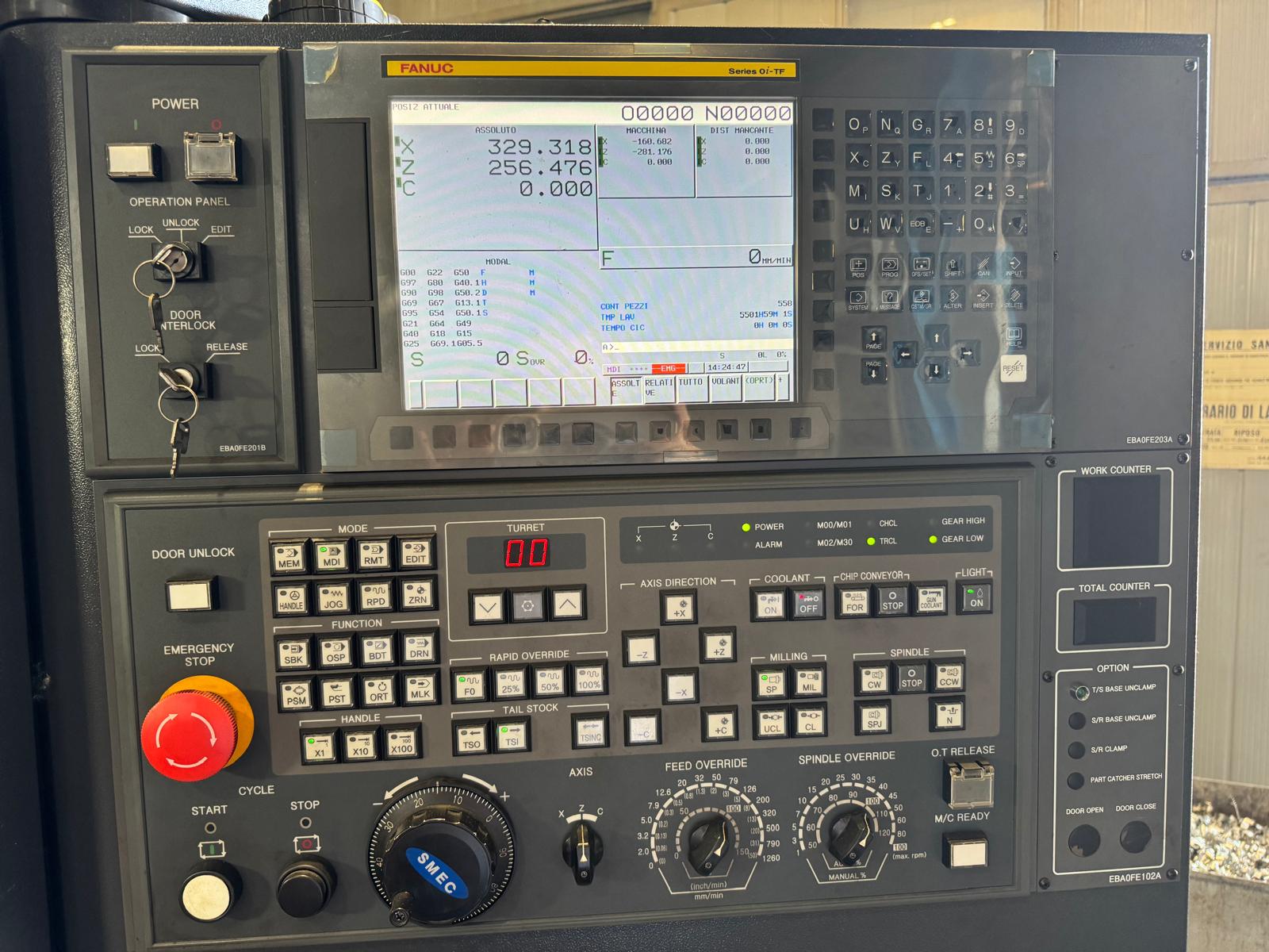 Tornio a controllo numerico SMEC SL3500AM